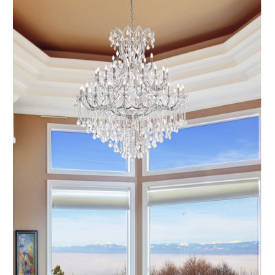 Lustre empire de style bougie 49 lumières Stockard