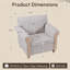 Fauteuil rembourré rembourré