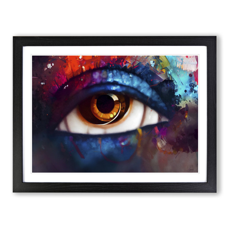 Glittering Eye Vol.1 - Framed Print, Black, 46cm H x 64cm W x 2cm D