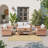 Outdoor 4-piece Rattan Conversation Set With Cushions