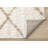 Bonilla Cream Beige Trellis Geometric Shag Rug-310115400