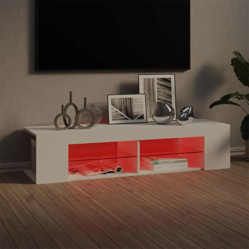 Albinas Unfinished TV Stand for TVs up to 60", White