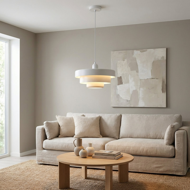Luminaire suspendu industriel 1 lumière avec abat-jour en métal 3 lumières Stafford