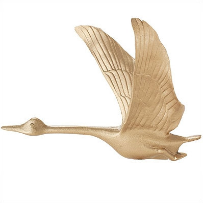 30" Full-Bodied Goose Weathervane, Gold Bronze