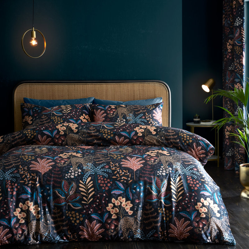 Soft Exotic Leopard Duvet Cover Set, Full Duvet Cover + 2 Standard Pillowcases