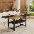 71" Dining Table With Storage Shelf