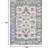 Area Rug, Thin Washable, Lightweight Vintage, Machine Washable, Stain Resistant, Anti-Slip, Living Room, Bedroom, Grey-682302052