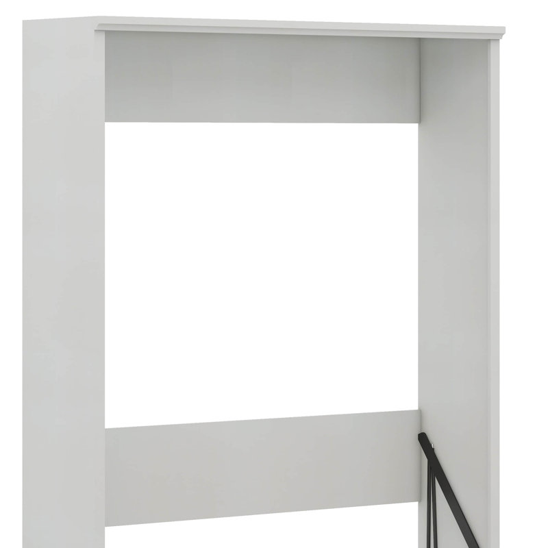 Half Self-Close and Open Murphy Bed Cabinet, Full