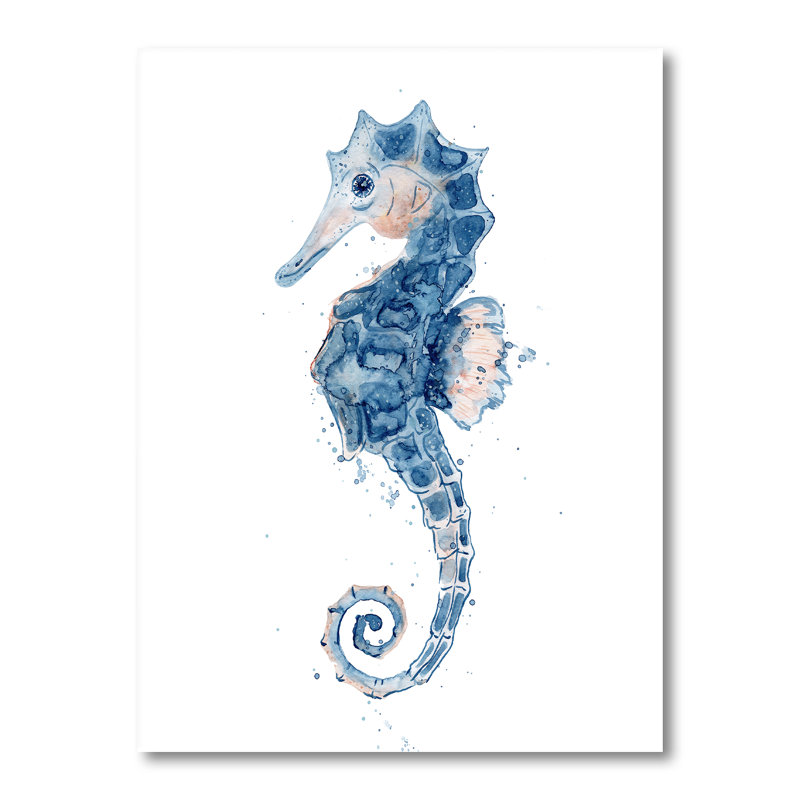 Portrait d'un hippocampe - reproduction sur toile, H 20 po x l 12 po x P 1 po, Toile tendue