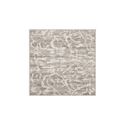 Tapis beige lavable à la machine