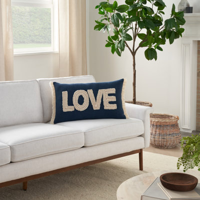 Housse de coussin rectangulaire 100% coton 