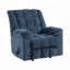  Fauteuil inclinable traditionnel berçant en tissu en chenille de 41 po avec inclinaison douce Gabriel-593081587