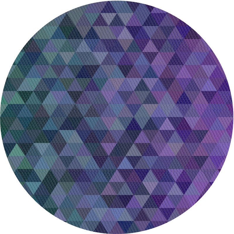 Satterlee Geometric Indoor Rug, Round 5'