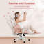 Chaise de bureau ergonomique rose Cablady-1242810631