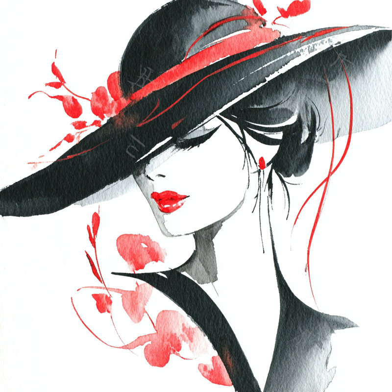 «Scarlet Bloom», art mural sur toile tendue, H 40 po x l 40 po x P 1,5 po