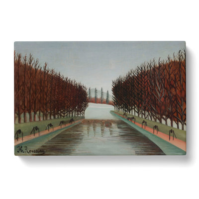 The Canal by Henri Rousseau - Wrapped Canvas Painting