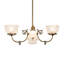 Lustre classique à 4 lumières avec abat-jour Zenda