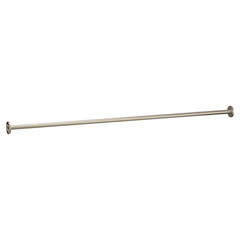 Moen 60" Straight Fixed Shower Rod, Brushed Nickel
