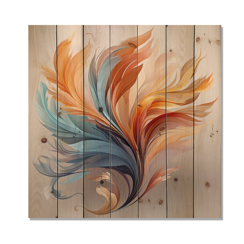 Liadan - Décoration murale animaux en bois sur bois de pin naturel, H 15 po x l 15 po