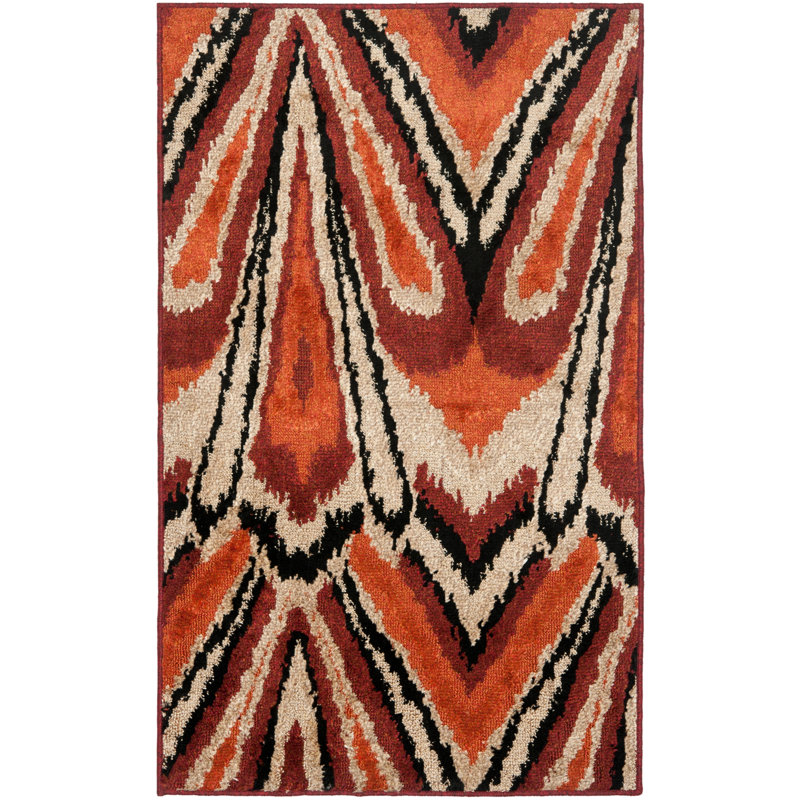 Adelis Kashmir Performance Ikat Rug, Rectangle 5' x 8'