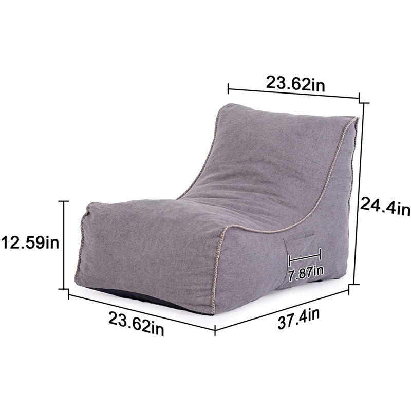 Trule Floor Game Chair, Gray