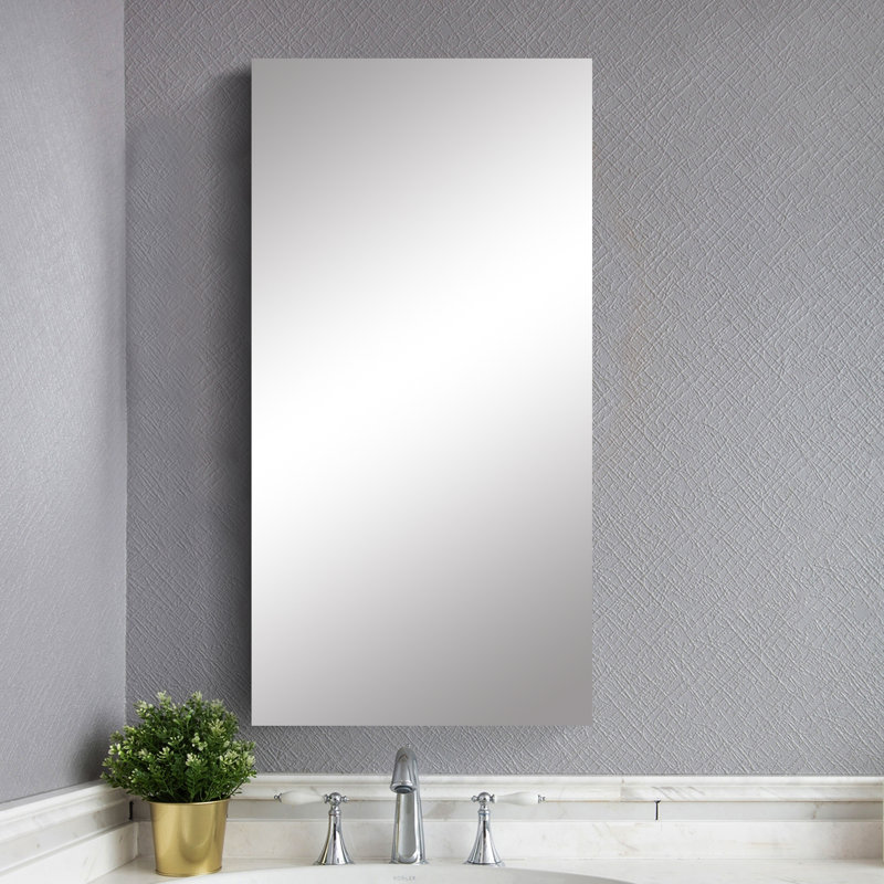 Armoire à pharmacie avec miroir et 4 tablettes fixes Aaditya W H 36 po, Droite, H 36 po x l 20 po x P 3,9 po