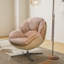 Fauteuil d'appoint pivotant en chenille