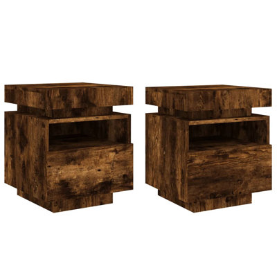 Brandace 39cm W Engineered Wood Bedside Table
