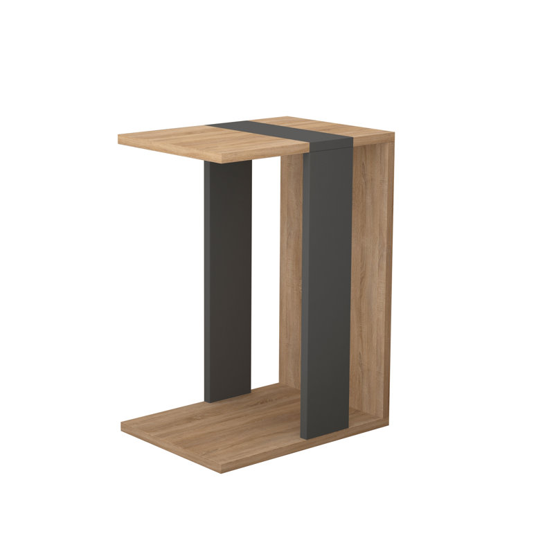 End Table, Oak/Anthracite