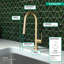 Robinet de cuisine hansgrohe Talis N HighArc, rétractable à 2 jets de style A, 1,75 gal / min-90858696
