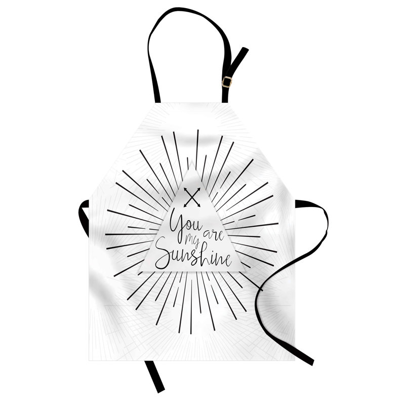 East Urban Home, tablier blanc unisexe, Valentines Love Retro, taille adulte, gris anthracite blanc