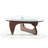 50.9 " W Triangle Glass Top Coffee Table with Solid Wood Base and Thickened Glass – Modern Living Room Accent Table-1162614500-1168237881