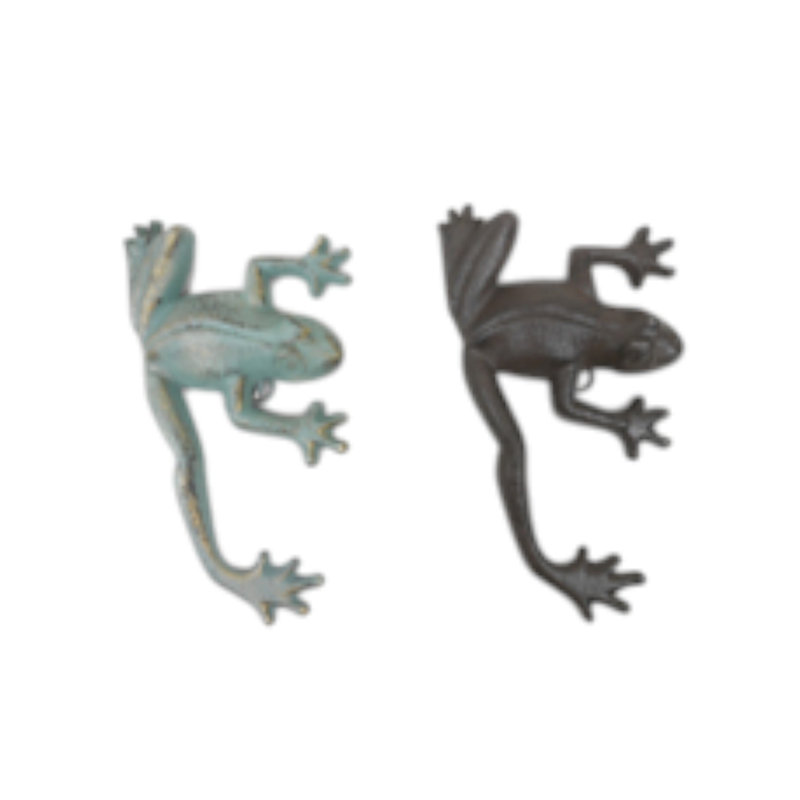 Frog Iron Garden Statue