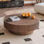Table basse ronde avec rangement-404636746