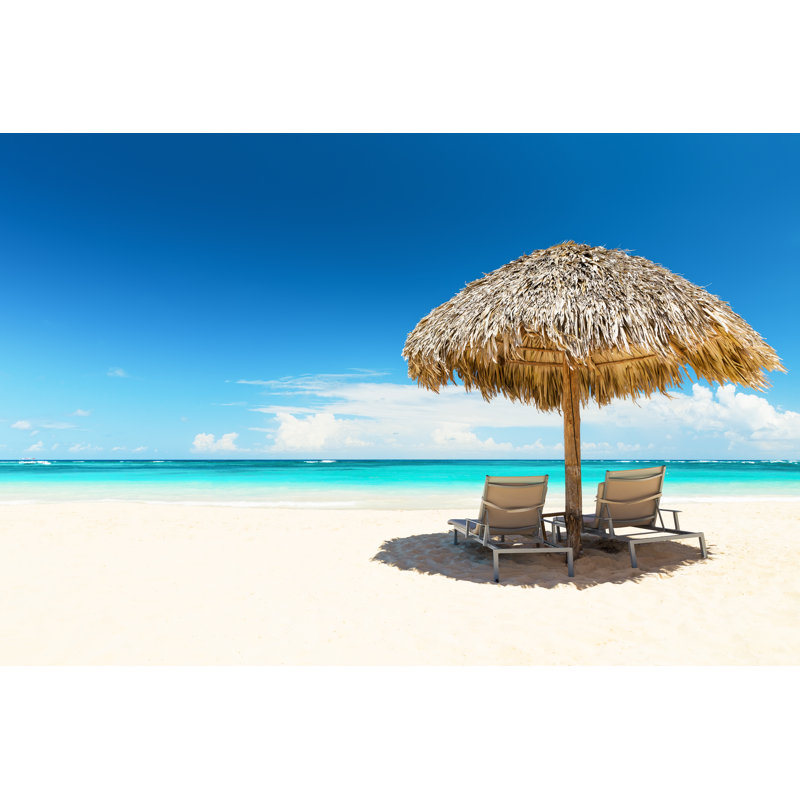 Beautiful Sand Beach - Wrapped Canvas Print, 30cm H x 46cm W x 3.8cm D