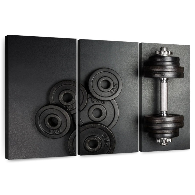 Sireci Weights On Gym Floor, 24" H x 38" W