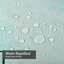 Rideau de douche transparent transparent, rideaux de douche pour la salle de bain avec 12 crochets-426095902