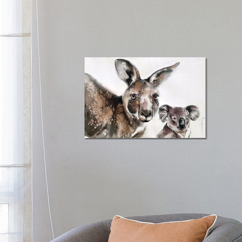 Aussie Mates by Soo Beng Lim - Wrapped Canvas Painting, 66.04 cm H x 45.72 cm W x 1.91 cm D