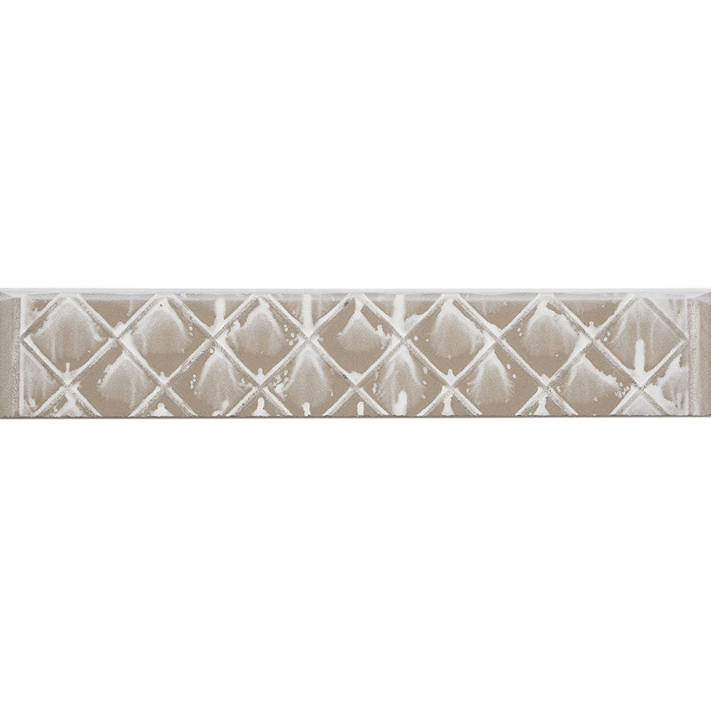 Minerva 2''x13'' Matte Ceramic Bullnose Trim Gray