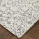 Rectangle Armando Oriental Handmade Tufted Wool/Cotton Area Rug in Charcoal Gray