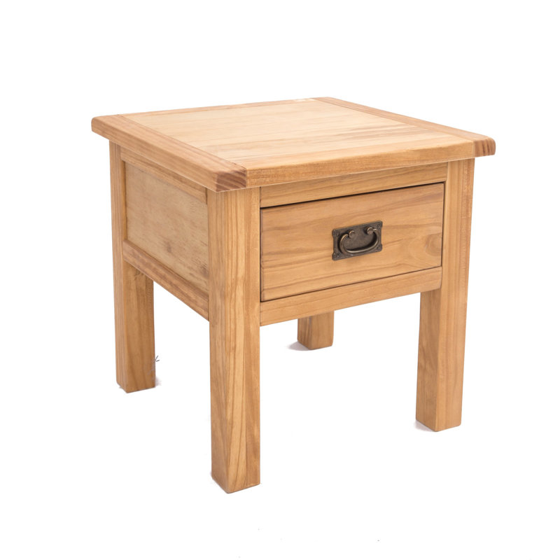 Nagle 53cm W Plywood / Laminate Board Bedside Table