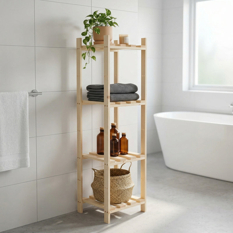 29cm W Solid Wood Shelving Unit