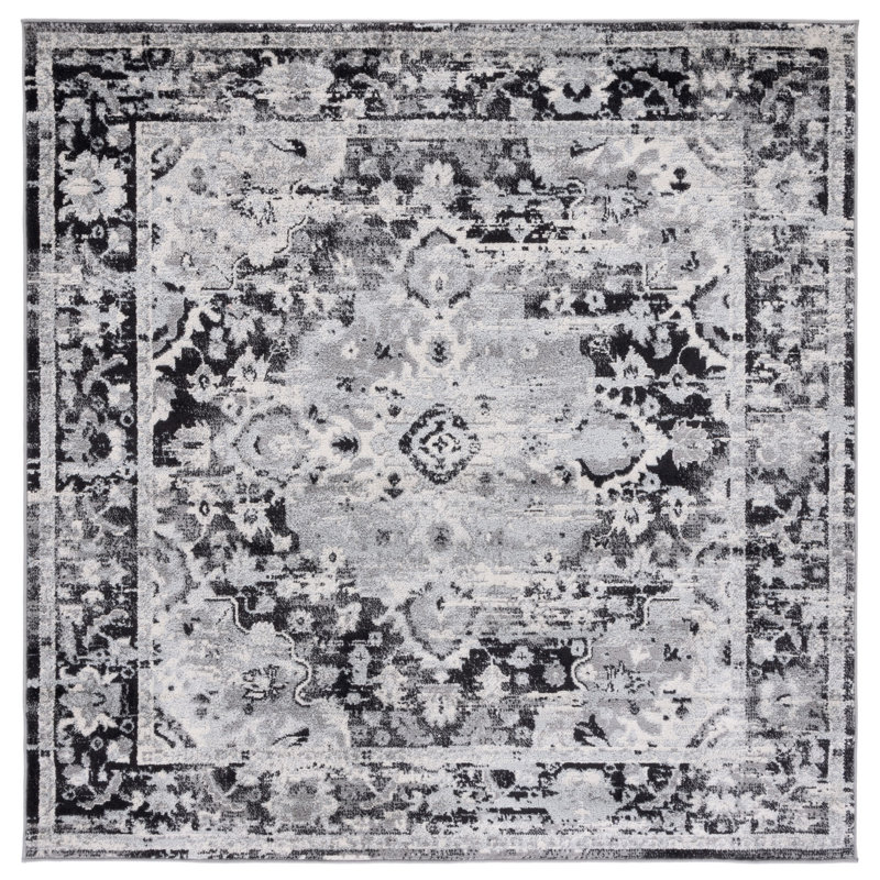 Joonyoung Jute Oriental Rug, Square 6'7"
