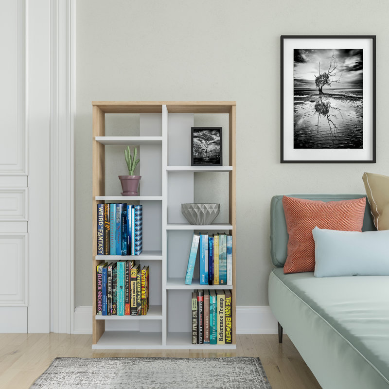 Gjylferije Bookcase, White/Oak