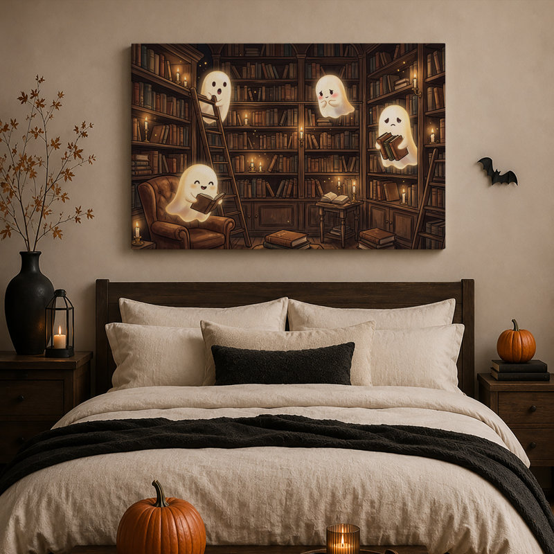 Art mural sur toile Halloween, H 20 po x l 30 po