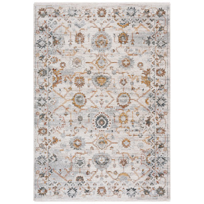 Vintage Rosewood 500 Performance Floral Indoor Rug