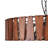 Treville 6 - Light  Wood  Drum Chandelier
