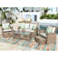 Outdoor b - Ensemble modulaire 4 pièces de style U avec coussins exceptionnels et mobilier de table basse moelleux-2120861993