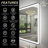 Aevar UL Certified Front & Back Lighted Anti-Fog Tempered Glass Framed Bathroom/Vanity Mirror with 3-Year Warranty-1268592973
