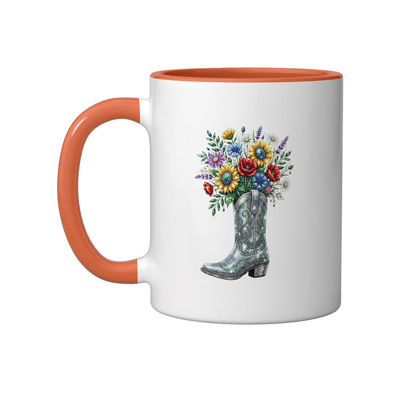Ceramic Coffee Mug, Orange